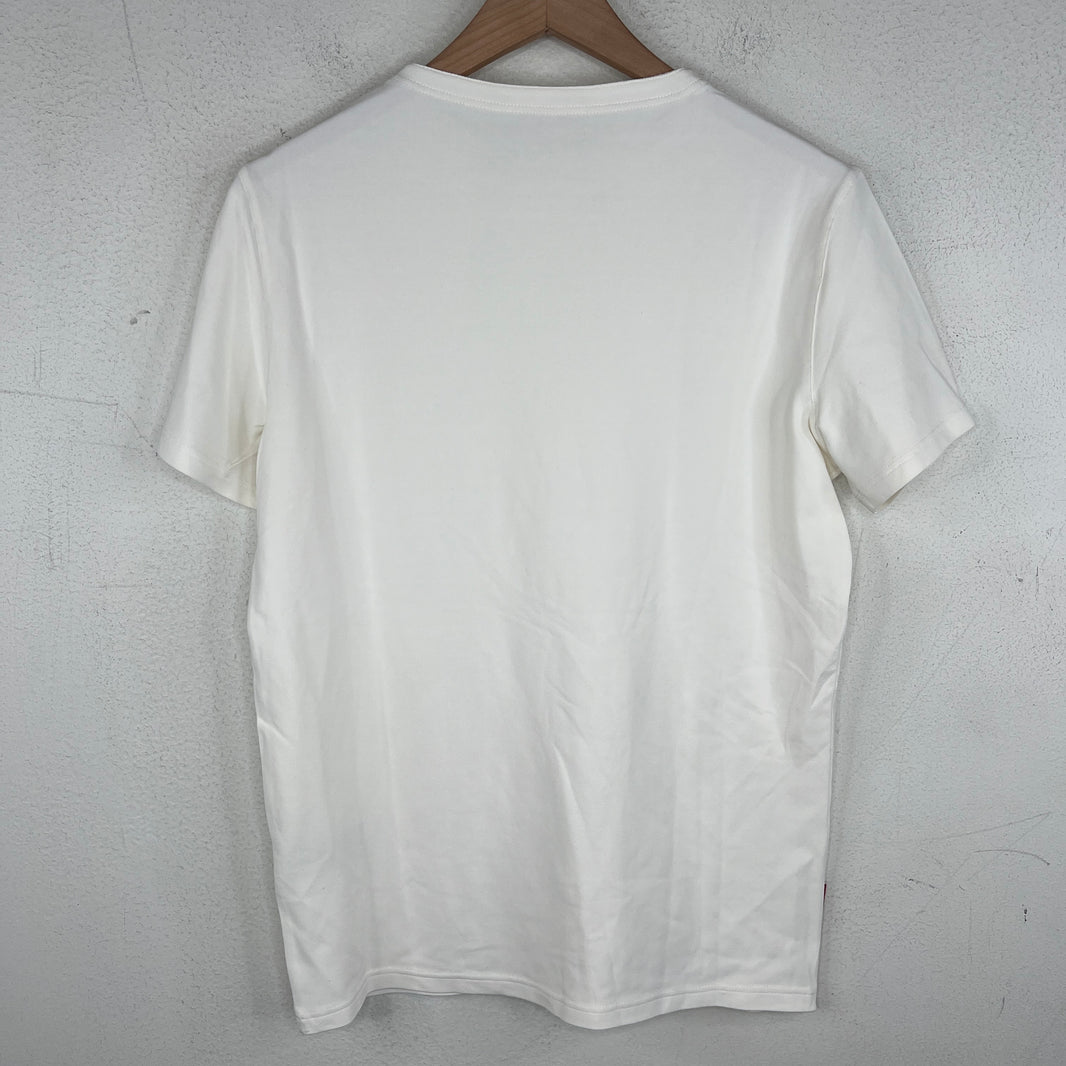 Prada White Zipper Detail T-Shirt
