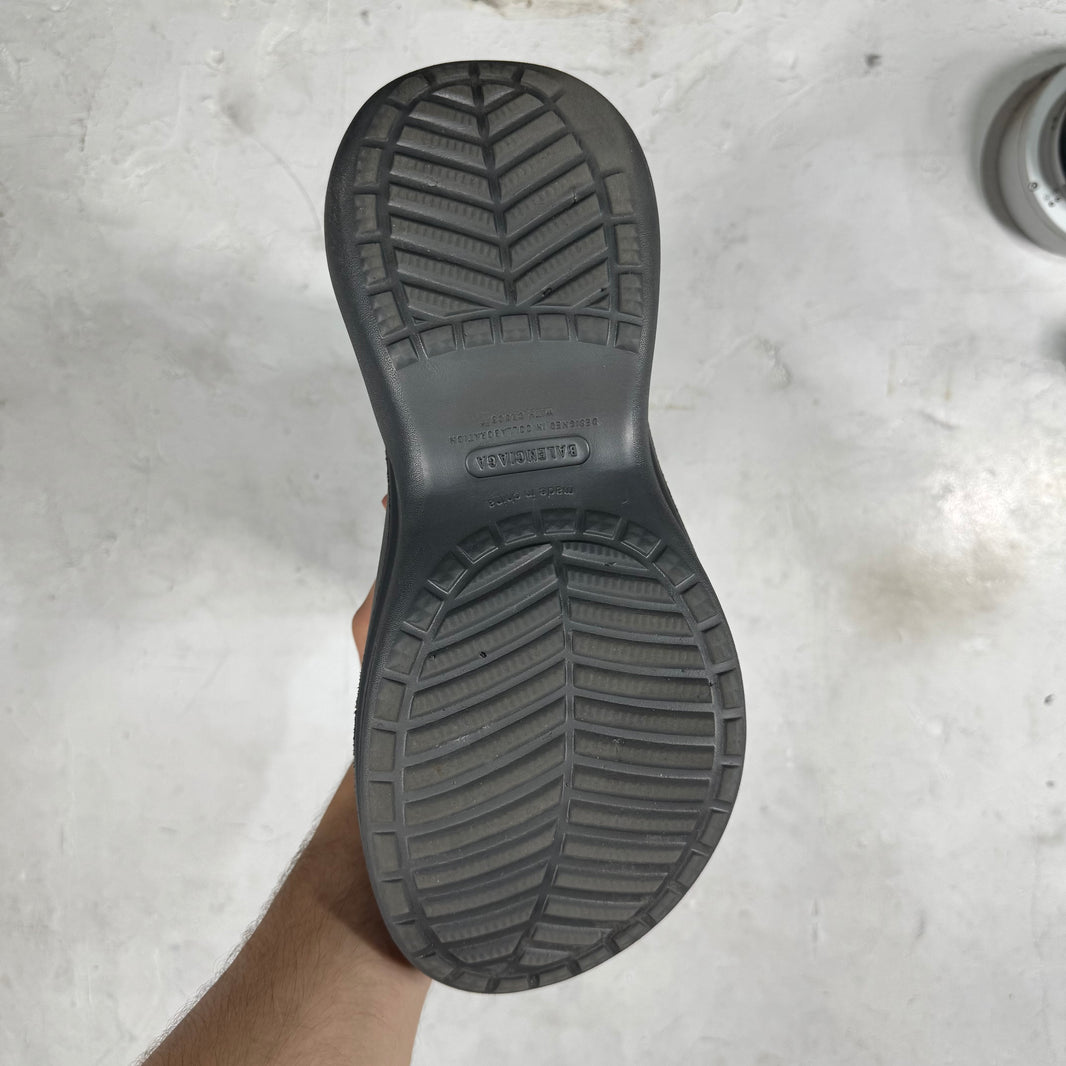 Balenciaga Rubber Grey Croc Boots