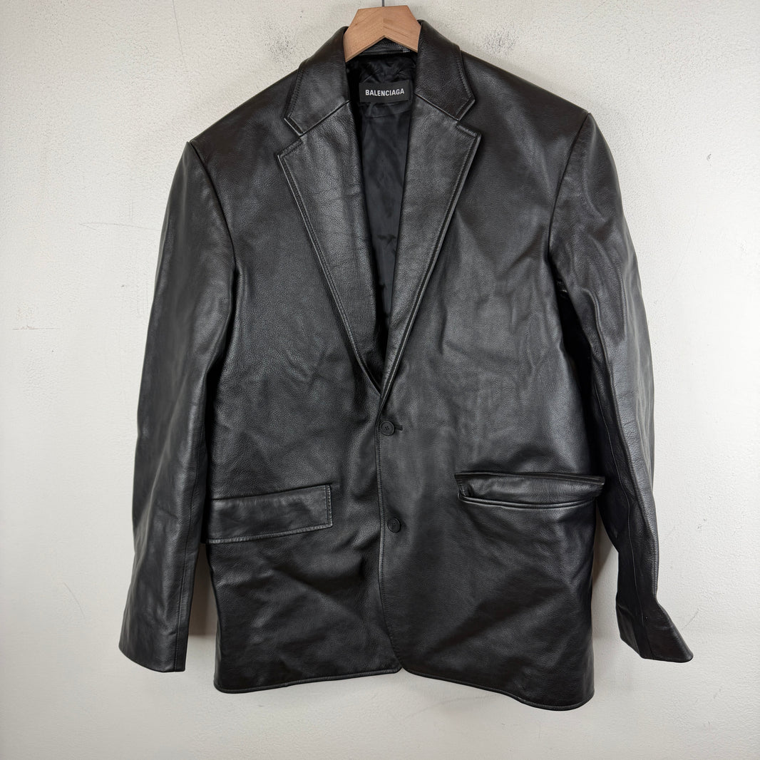 Balenciaga Sample Leather Blazer