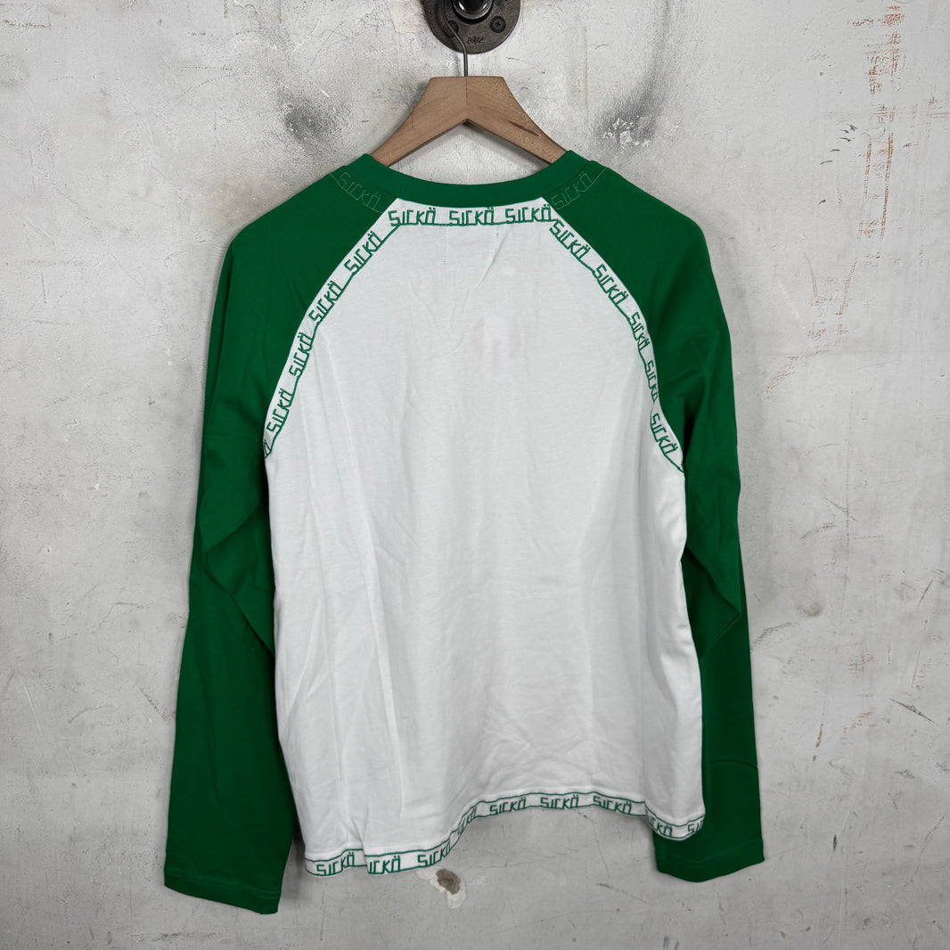 Sicko Embroidered Trim Raglan Shirt