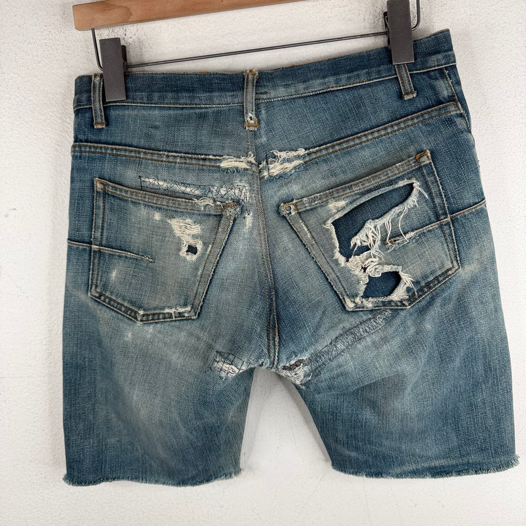 Dior Smoked Skinny Jean Shorts