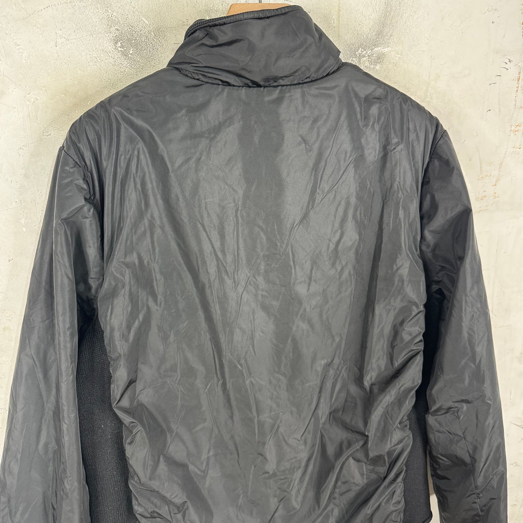 Prada Wool Lined Red Zipper Nylon Jacket