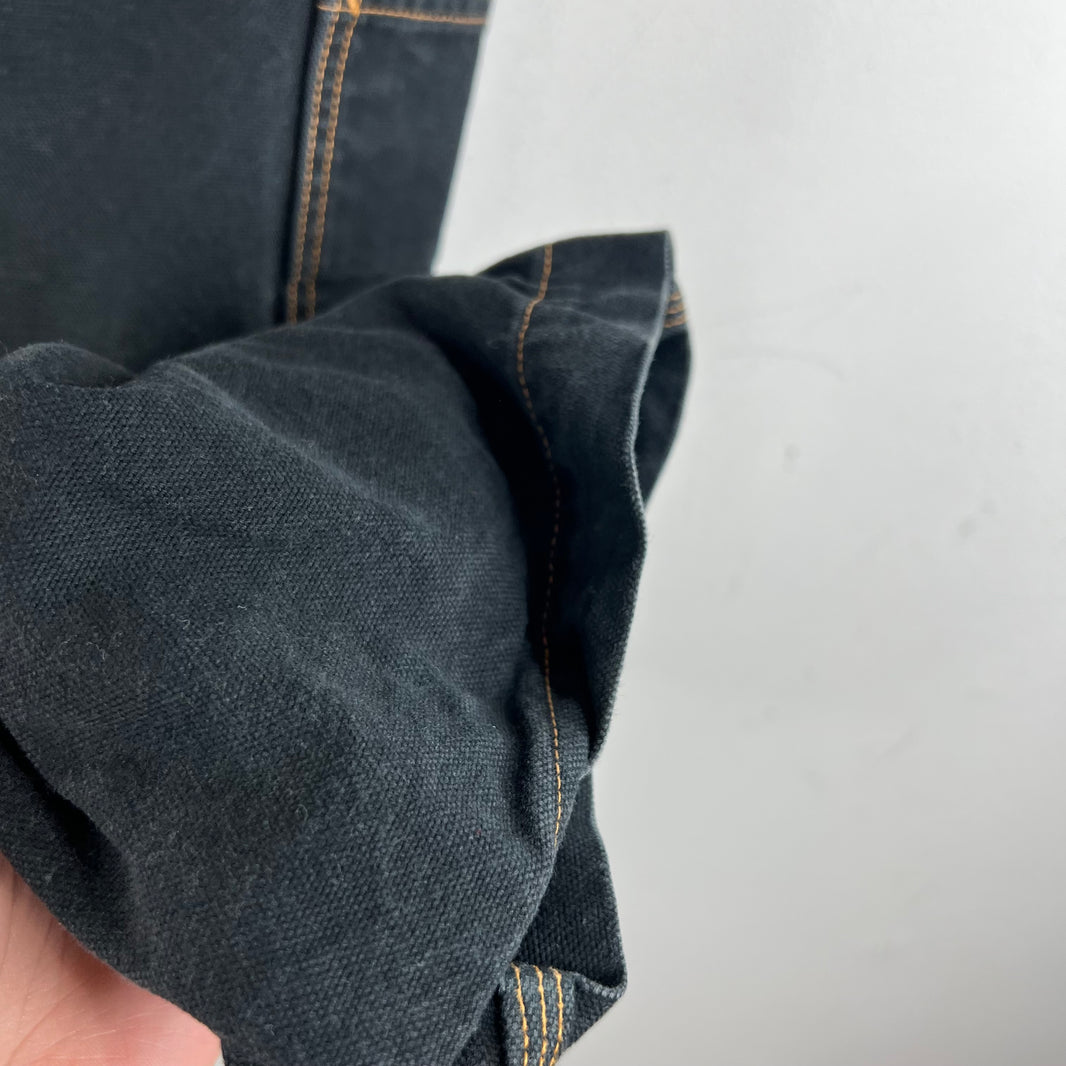 Kapital Double Knee Quilted Black Jeans