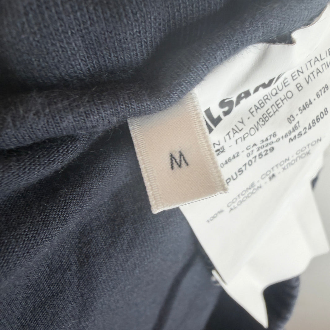 Jil Sander Long Navy Sweatshorts