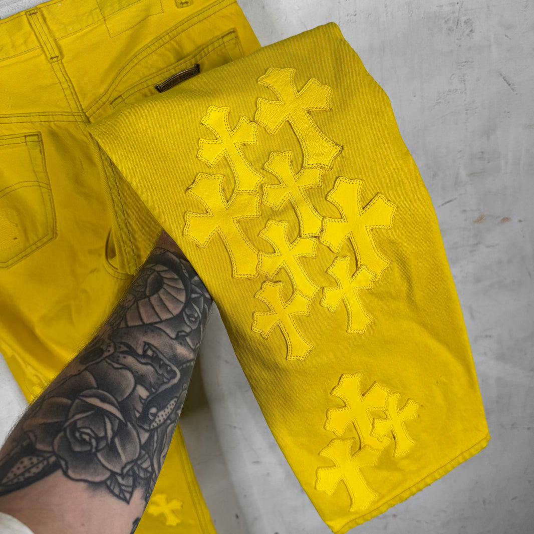 Chrome Hearts x Levis Yellow Patch Jeans