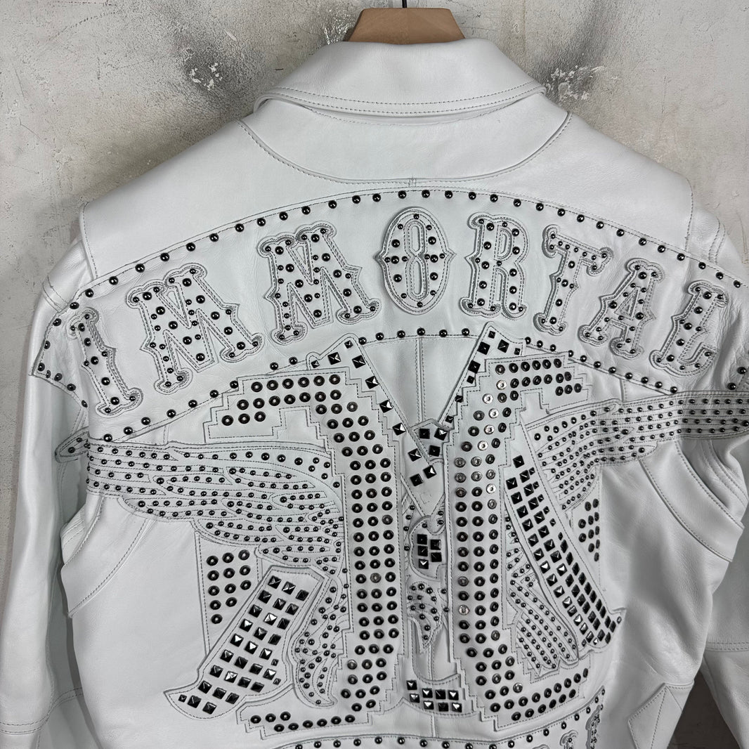 Pelle Pelle x Opium Studded Leather Bomber