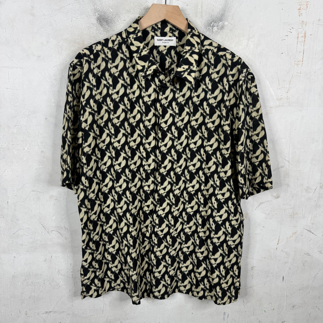 Saint Laurent Pattenred SS Viscose Shirt