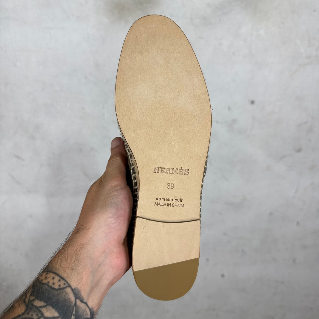Hermes Espadrilles Hom Izar Olive