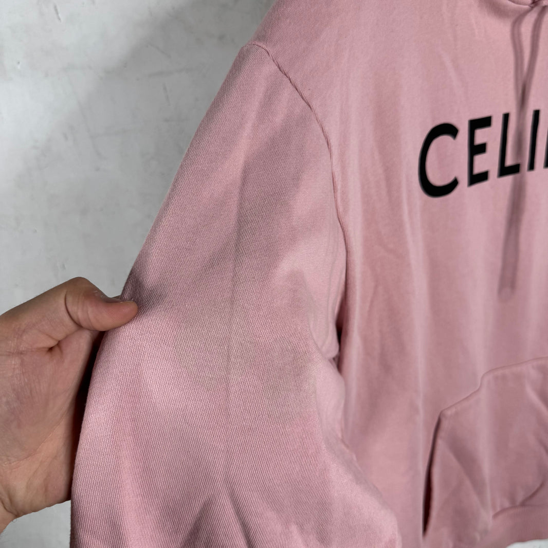 Celine Pink Logo Hoodie