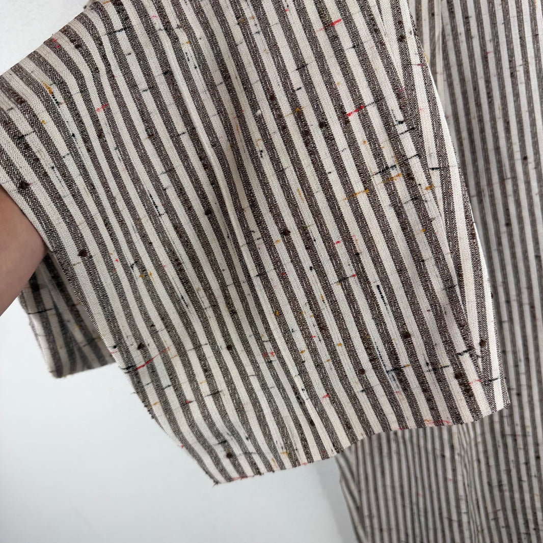 Bottega Veneta Crush Cotton Striped Trousers