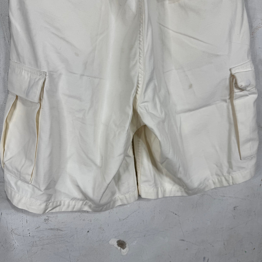 Supreme White Cargo Shorts