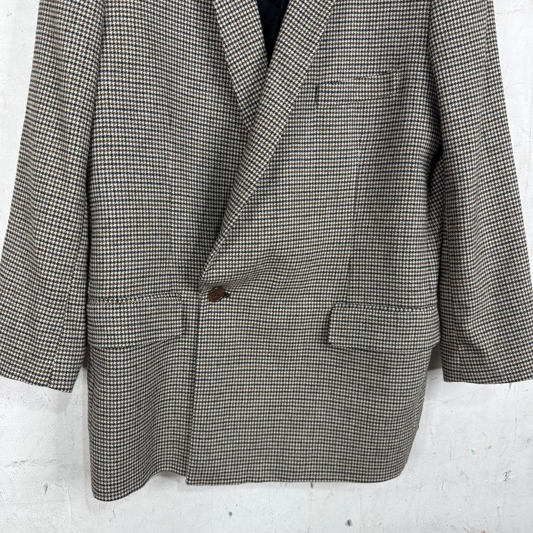 Vetements 2019 Double Breasted Houndstooth Blazer
