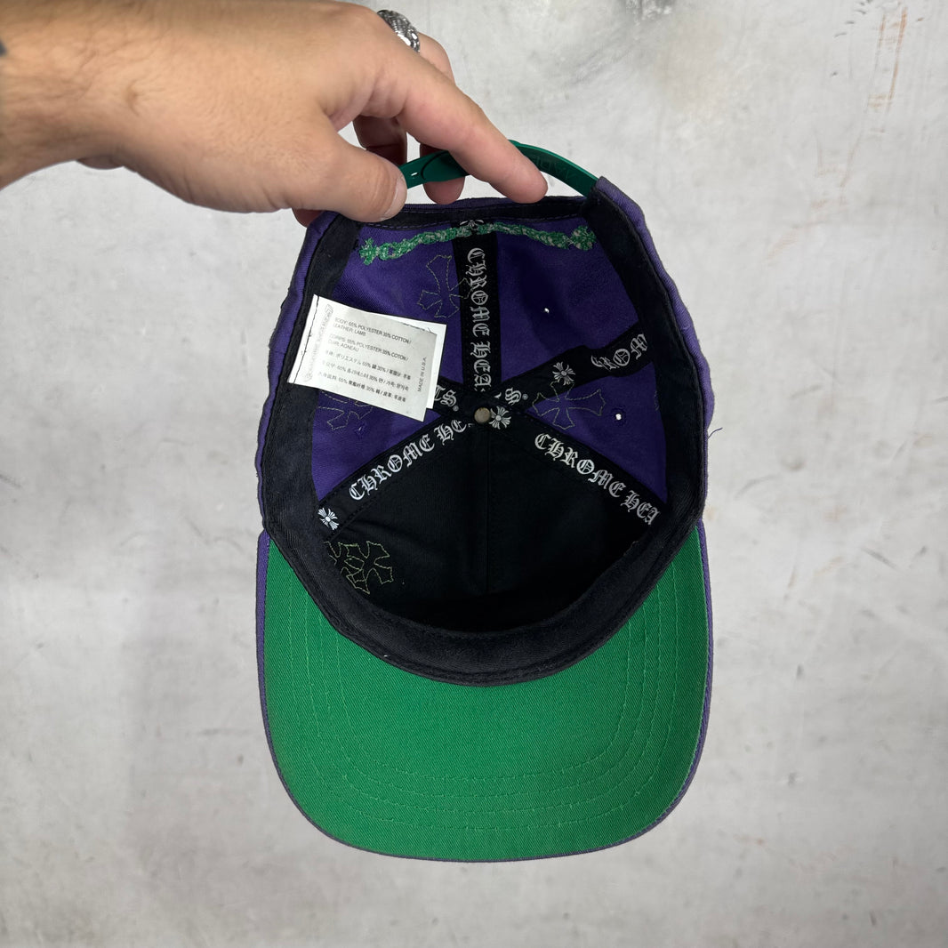 Chrome Hearts Purple CH Baseball Patch Hat