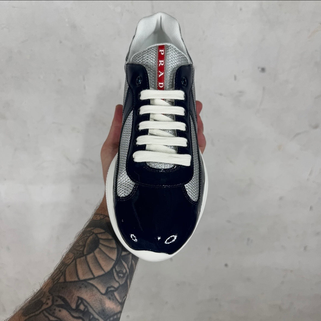 Prada Navy Patent Americas Cup
