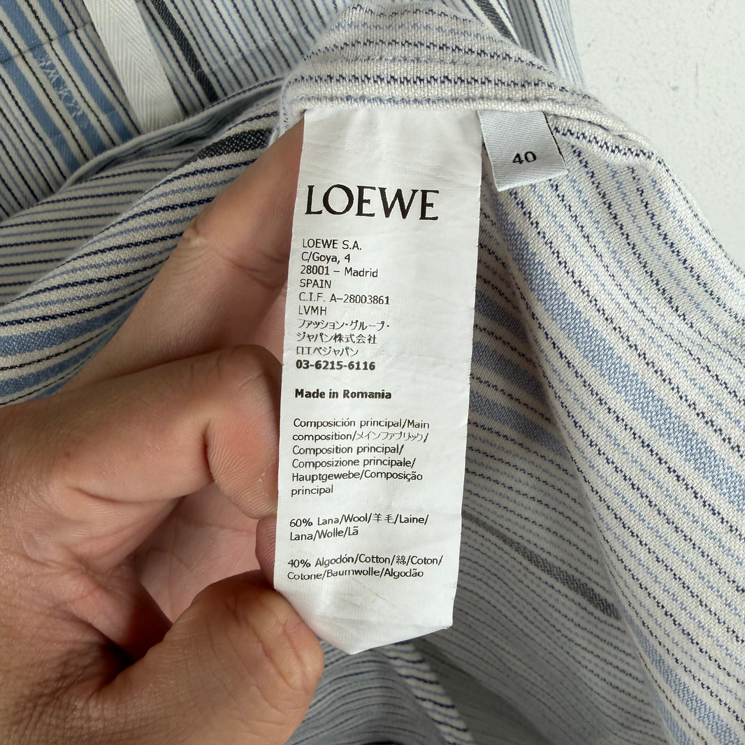 Loewe Striped Hooded L/S Shirt