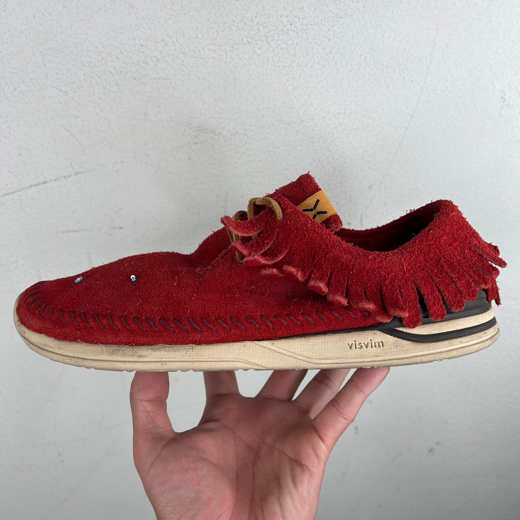 Visvim Red Maliseet Shaman Folk Sneakers