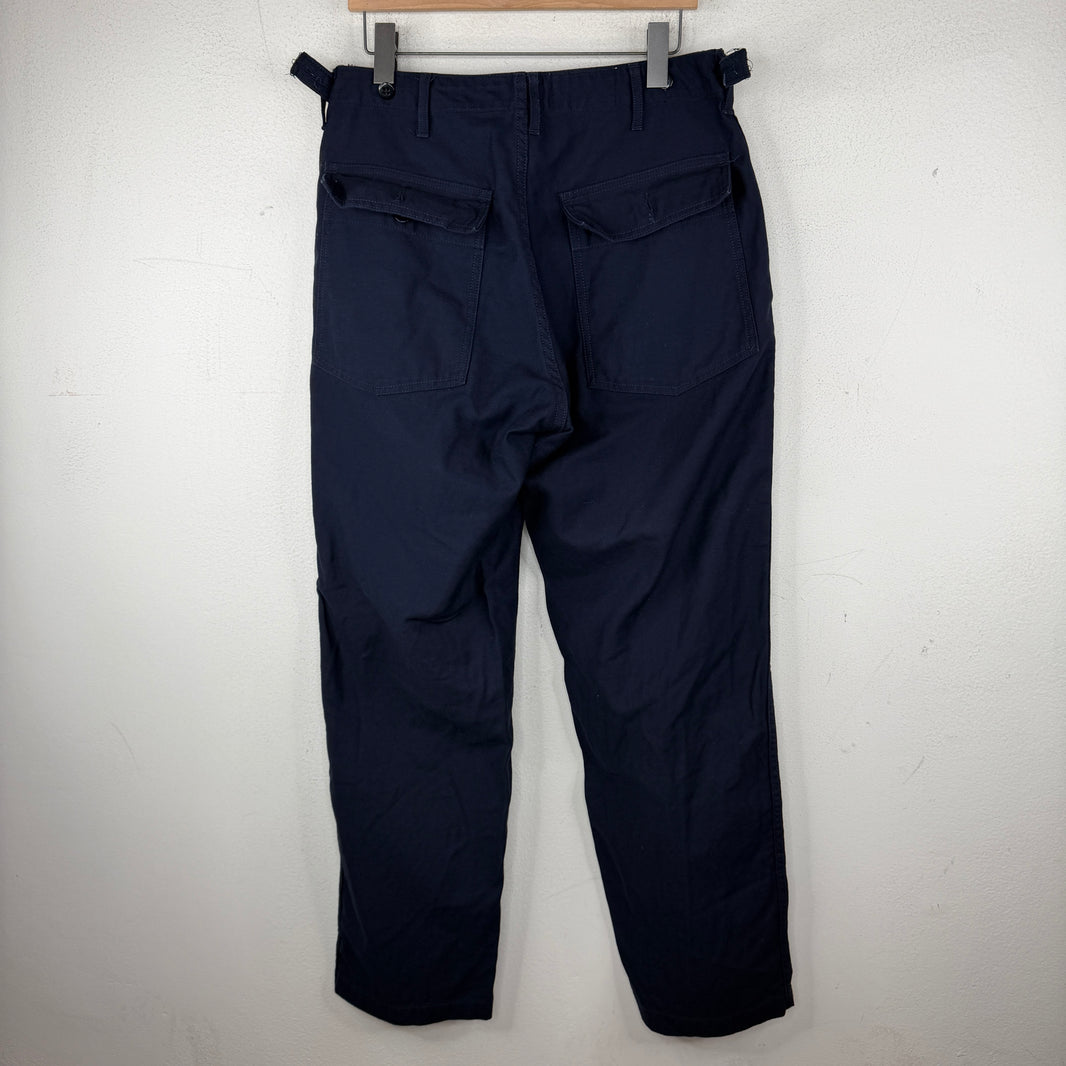 Engineered Garments Navy Button Strap Fatigue Pants