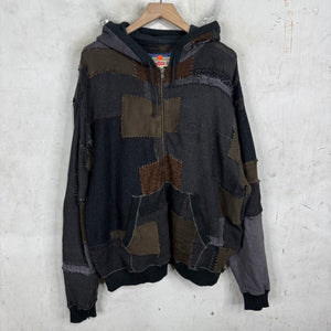 Supreme x Blackmeans Patchwork Knit Zip Hoodie