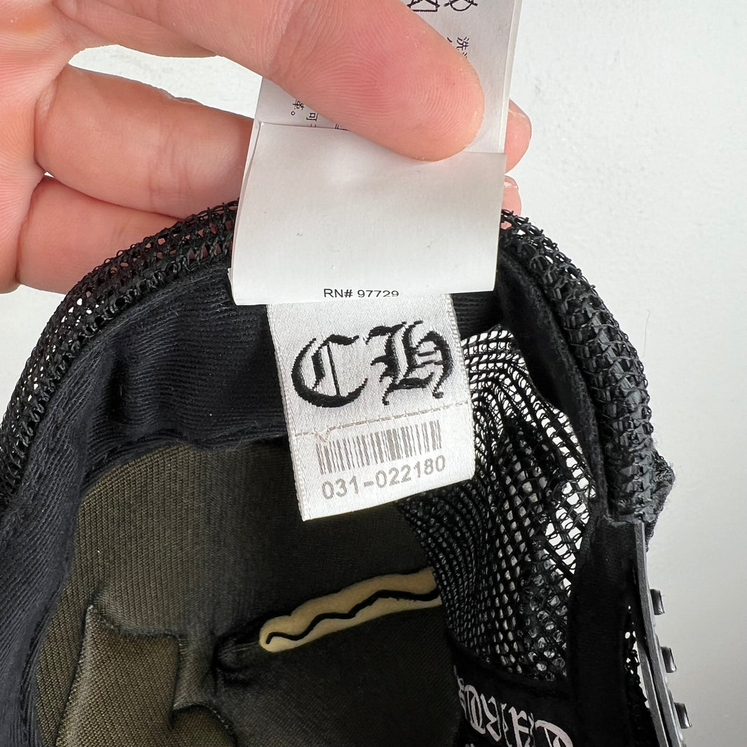 Chrome Hearts Leather Patch Chomper Hat