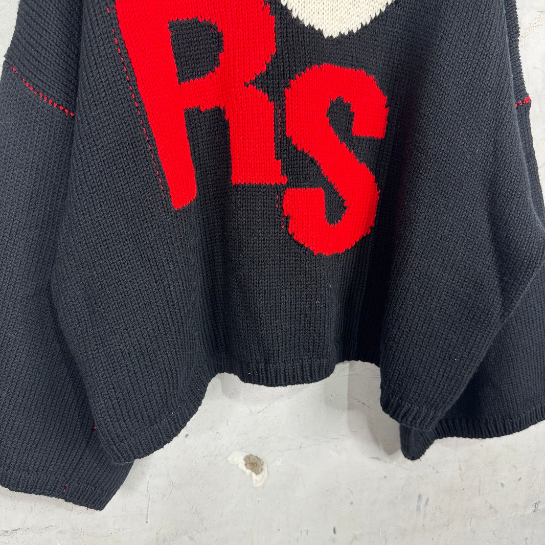 Raf Simons Black I Heart Raf Sweater