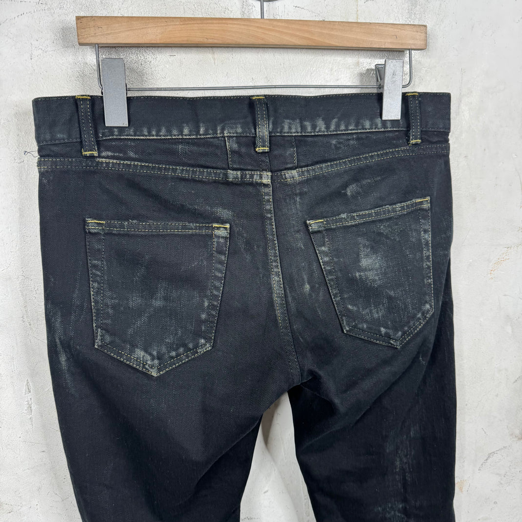 Saint Laurent 2015 Oil Crash Jeans