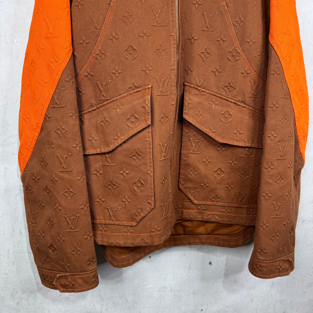 Louis Vuitton Orange Monogram Carpenter Jacket