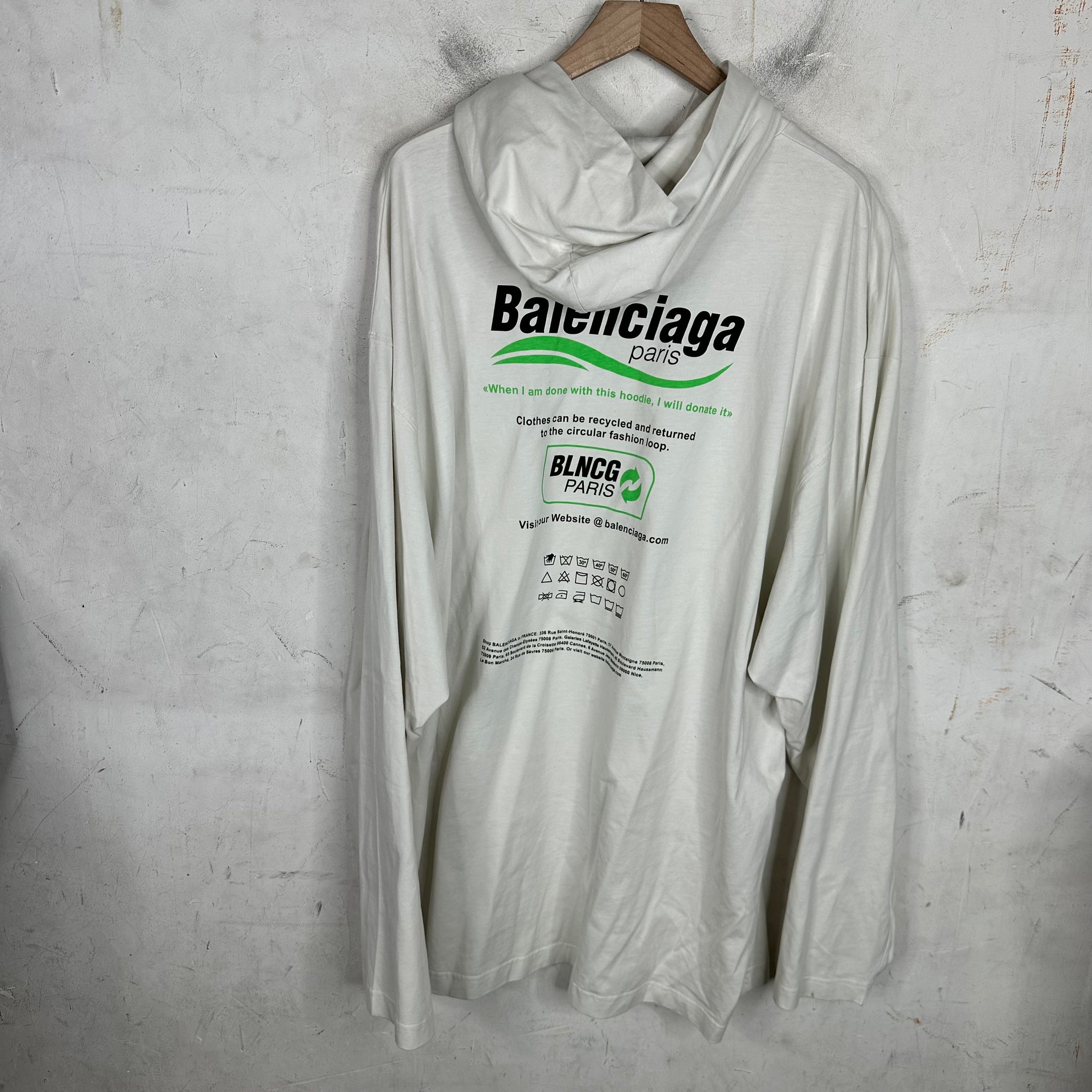 Balenciaga Recycle Shirt Hoodie