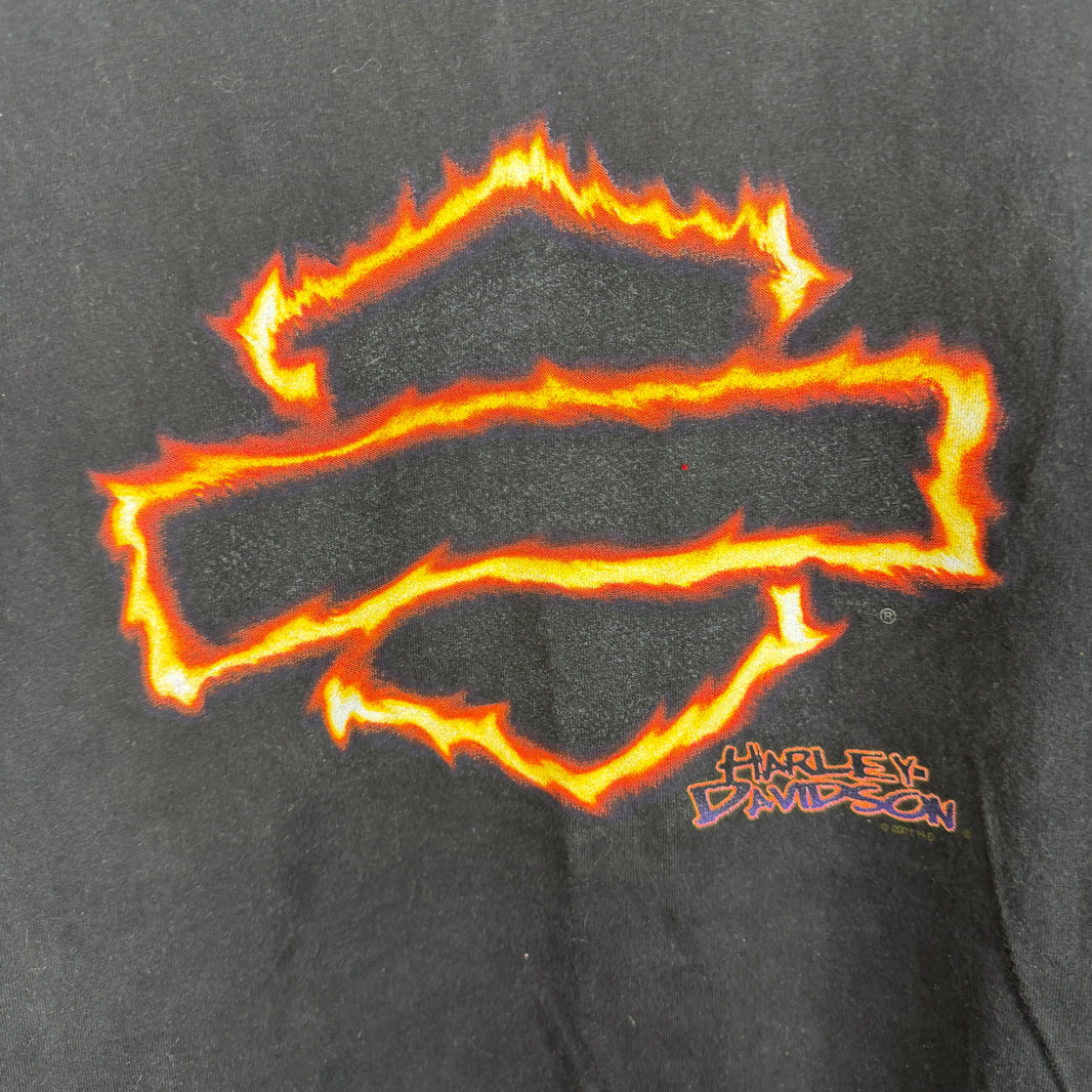 Vintage Harley Davidson Colboch Flame Logo T-Shirt