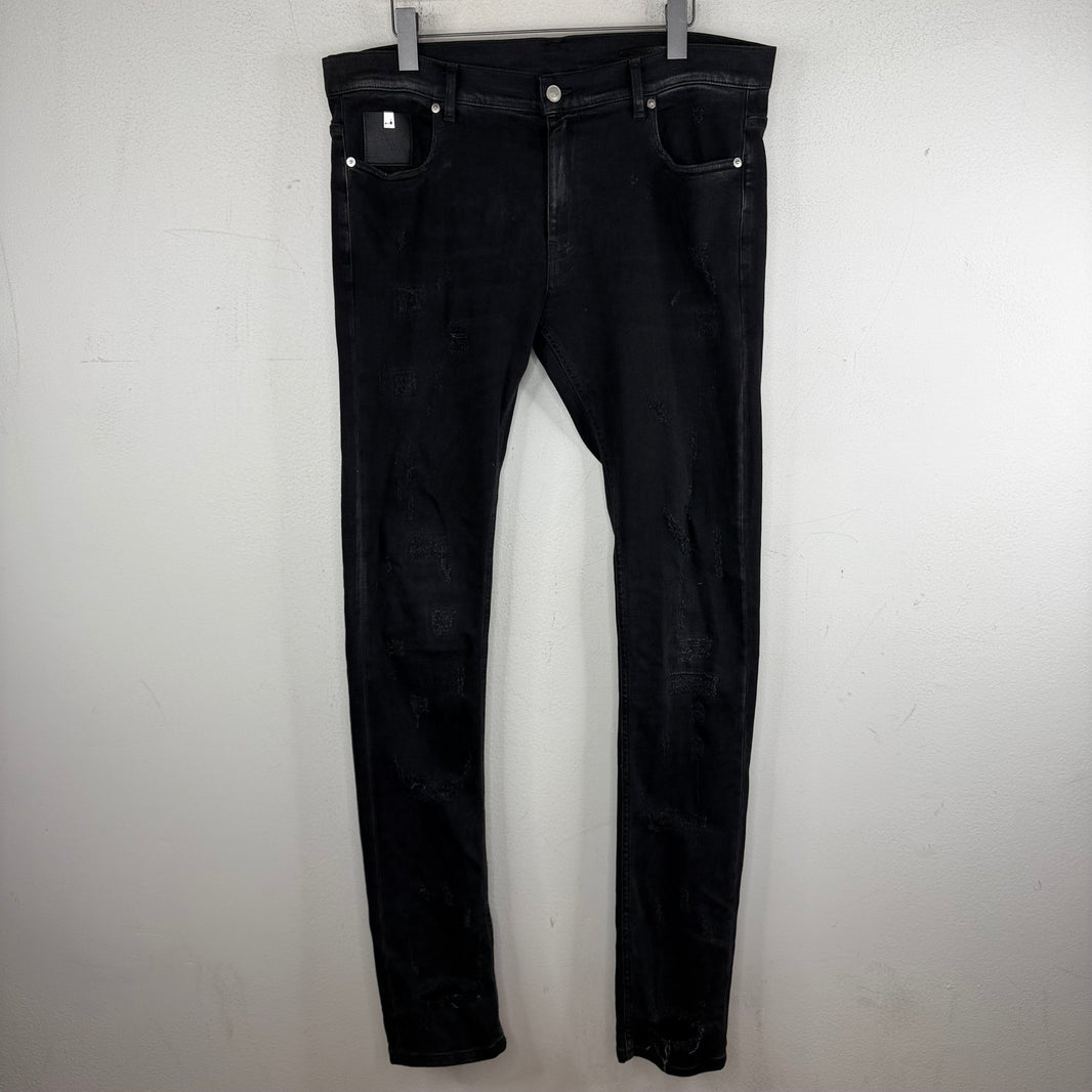 Alyx Skinny Distressed Black Jeans