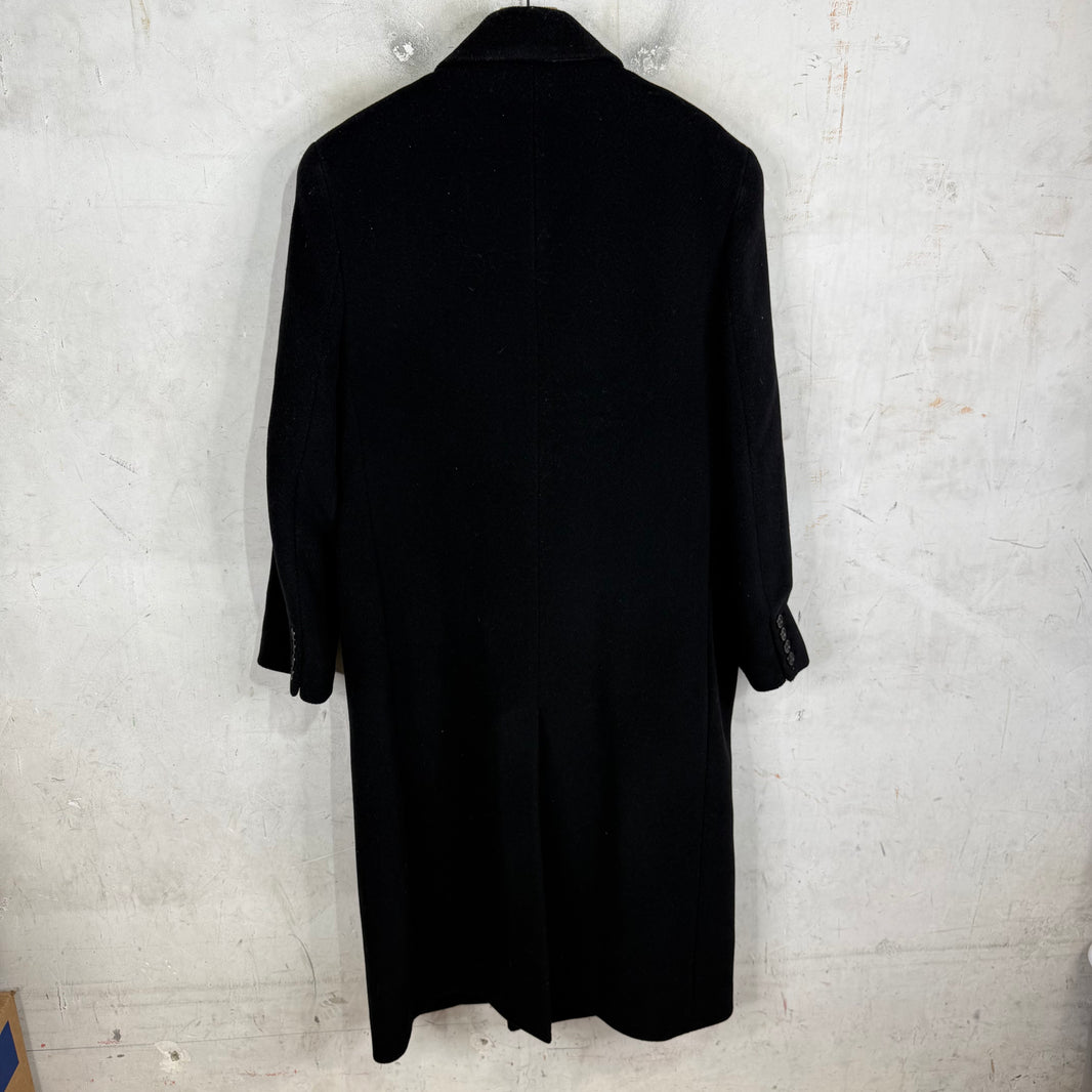 Saint Laurent Black Wool Trench Coat