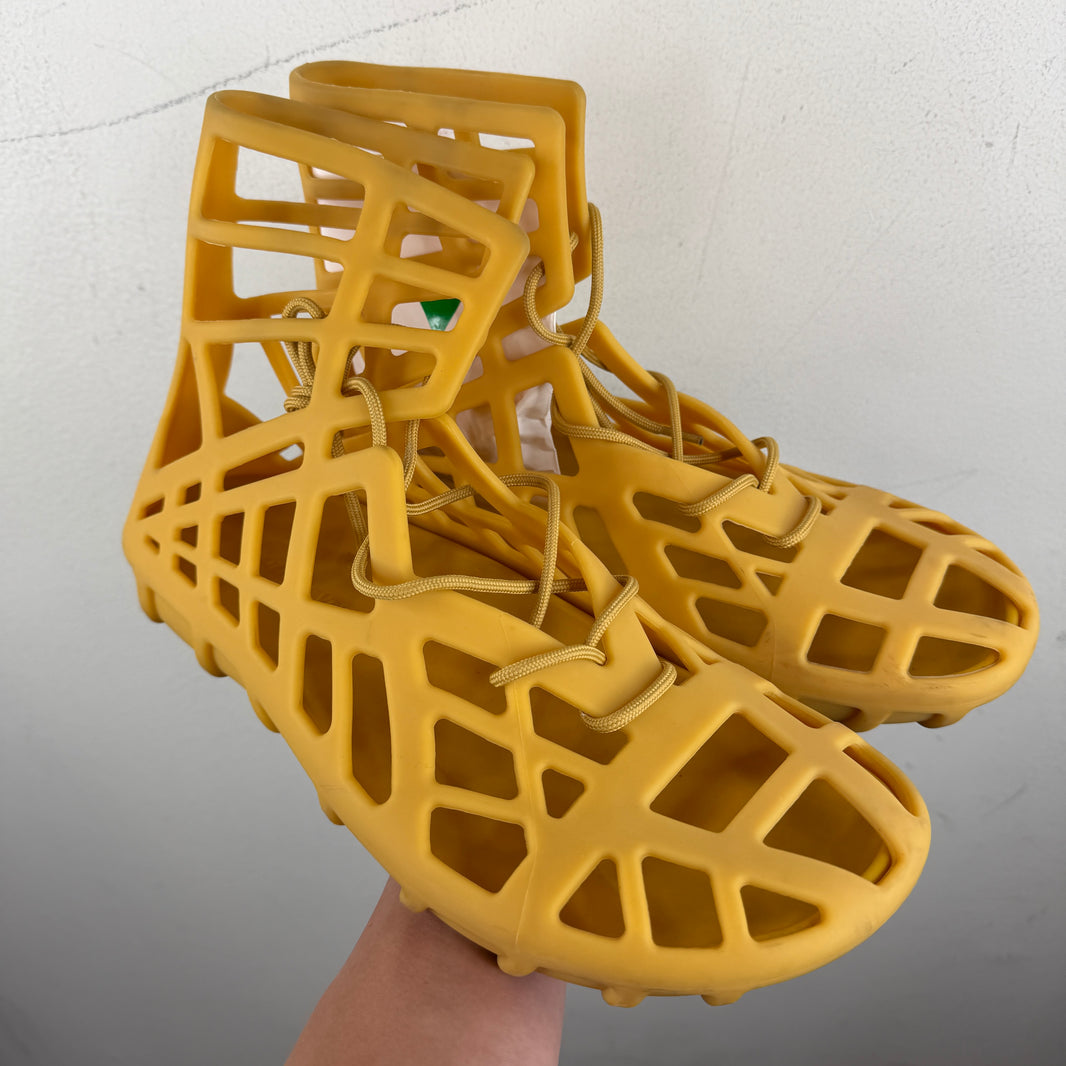 Bottega Veneta Yellow Atlas Sandals