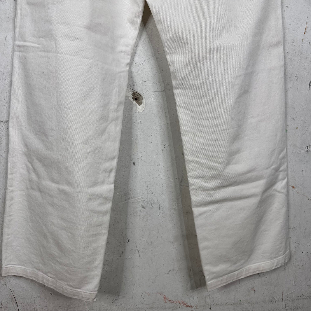 Margiela White Elastic Band Jeans