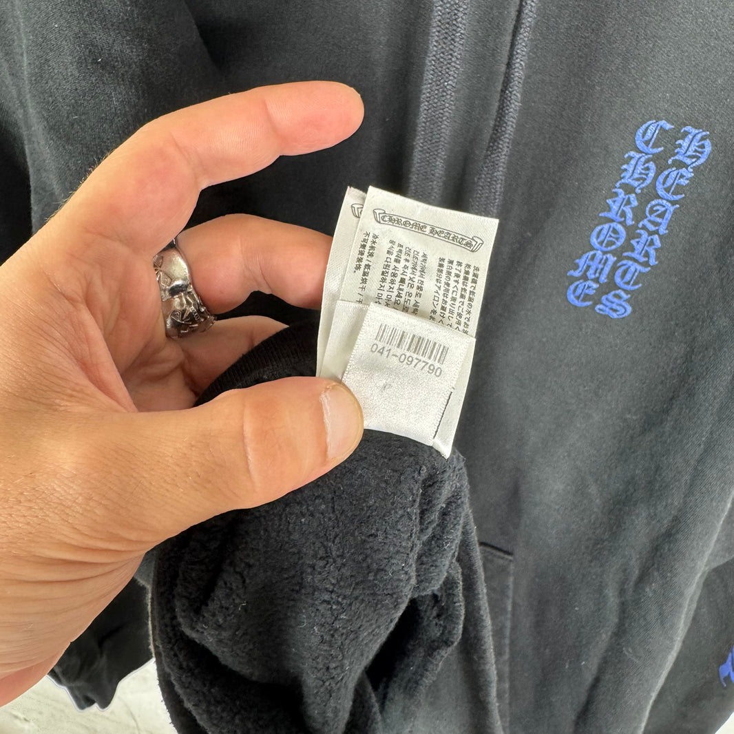 Chrome Hearts Blue Script Pullover Hoodie
