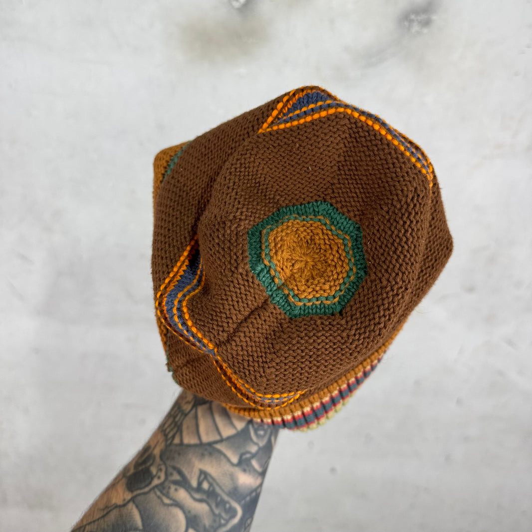 Acne Studios Striped Face Patch Beanie