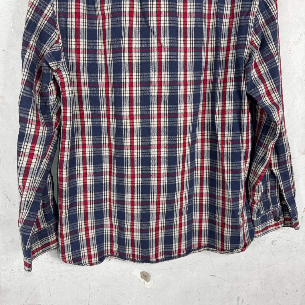 RRL Navy/Red Plaid Flannel