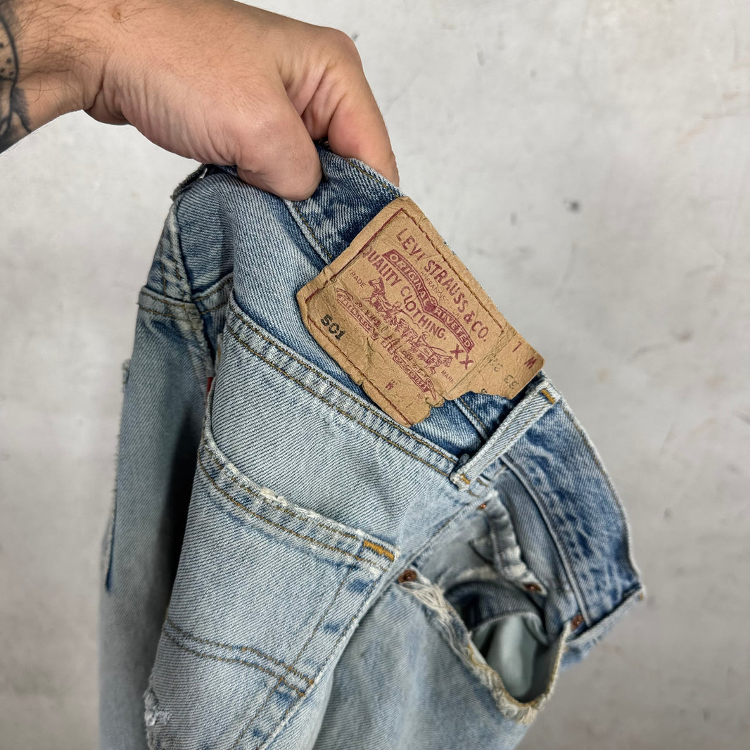 Vintage Levi's Lightwash Distressed 501 Jeans