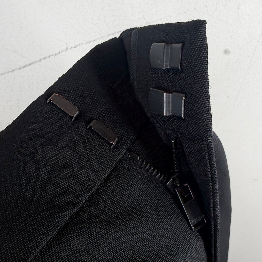 Saint Laurent Black Side Stripe Trousers