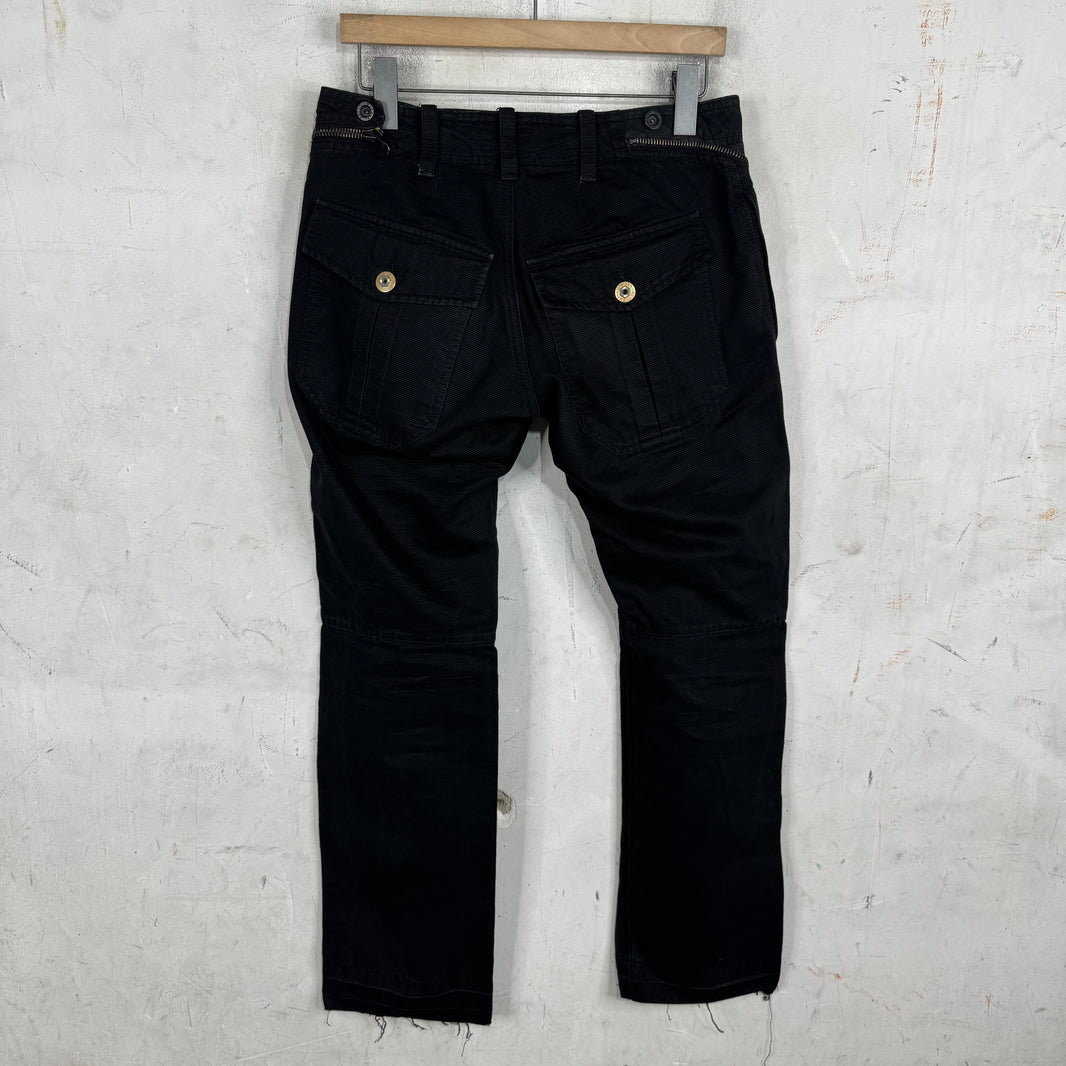 Armani Double Air-cut Zipper Pants