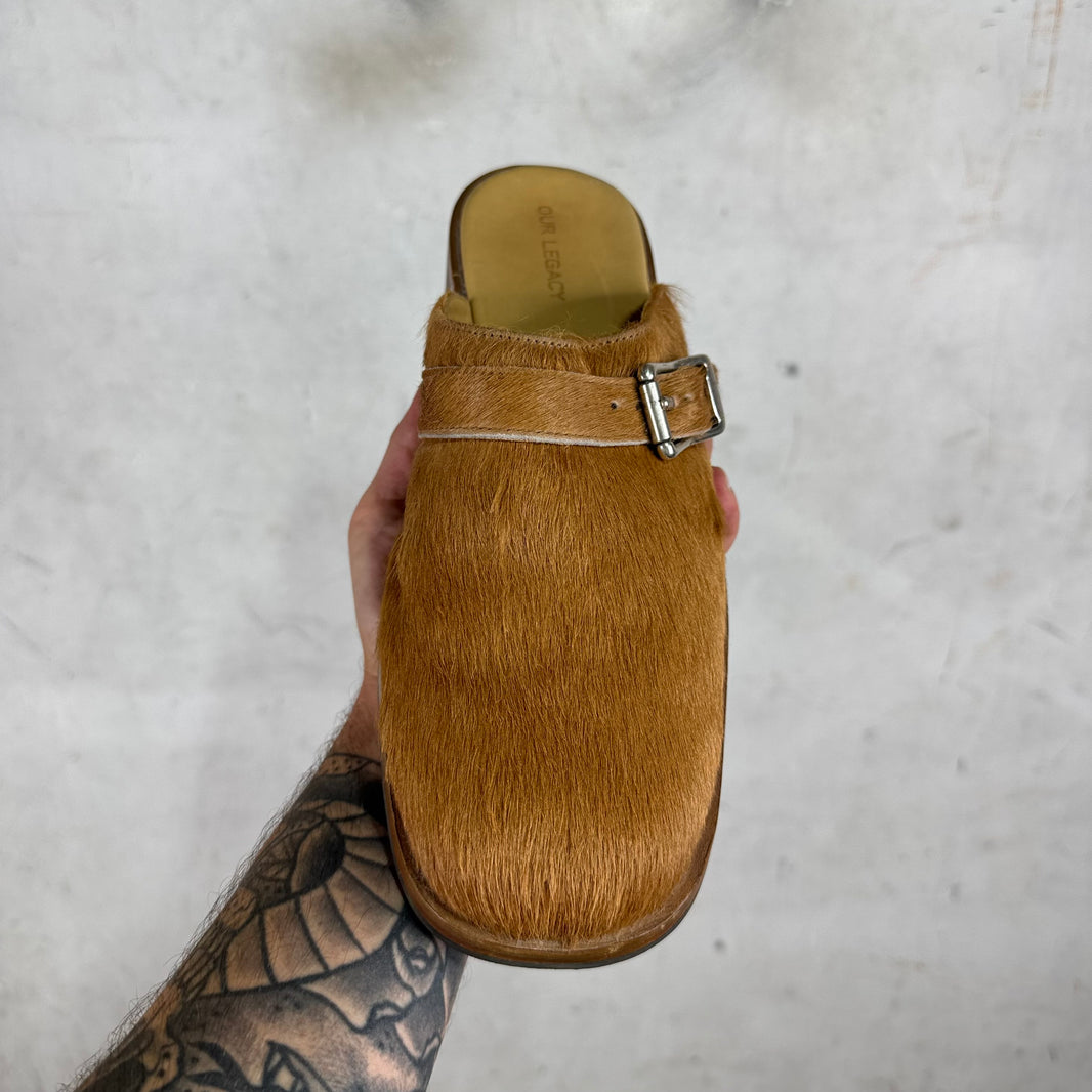 Our Legacy Camel Ponyhair Camion Mules