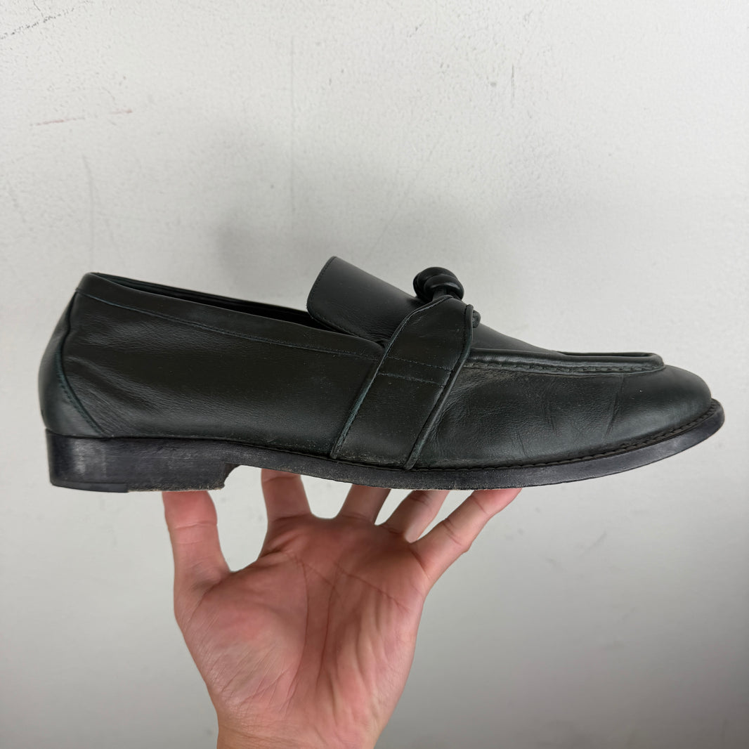 Bottega Veneta Green Astaire Loafers