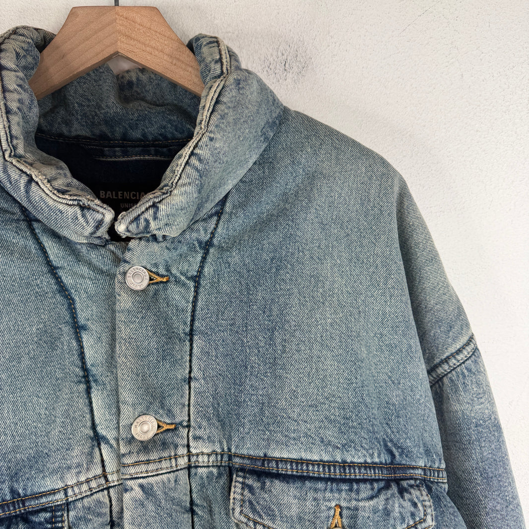 Balenciaga Denim Puffer Jacket