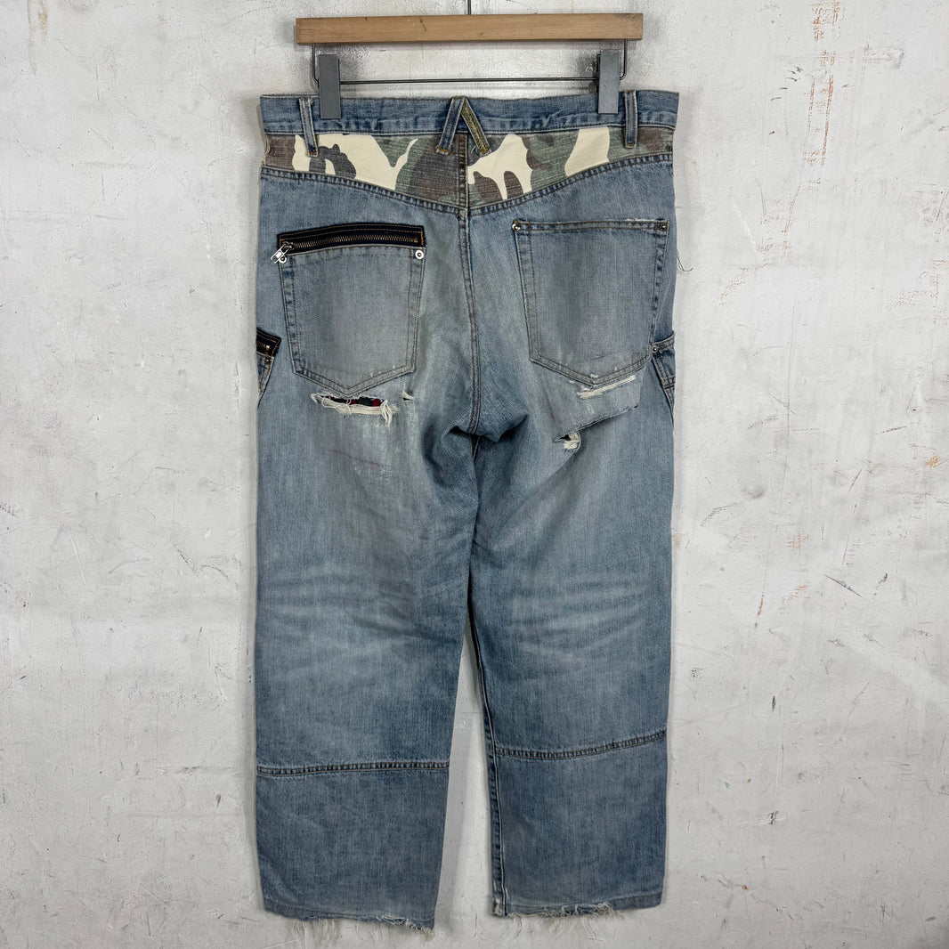 Number Nine x Invinciblearmurda Repaired Jeans