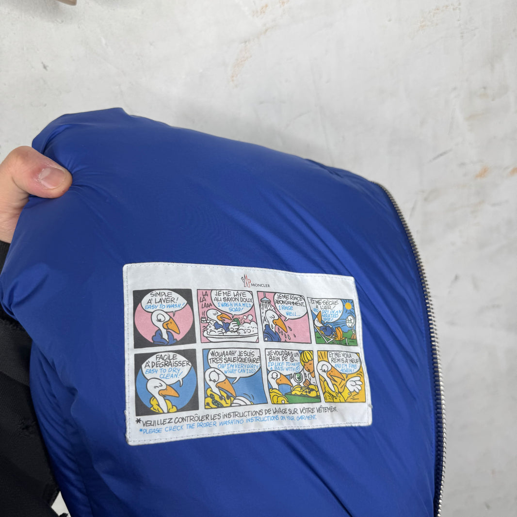 Moncler Blue Two Toned Porier Giubbotto Jacket