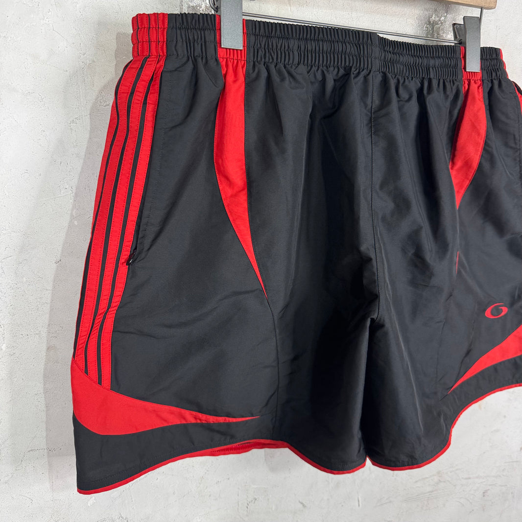 Balenciaga Black/Red Running Shorts