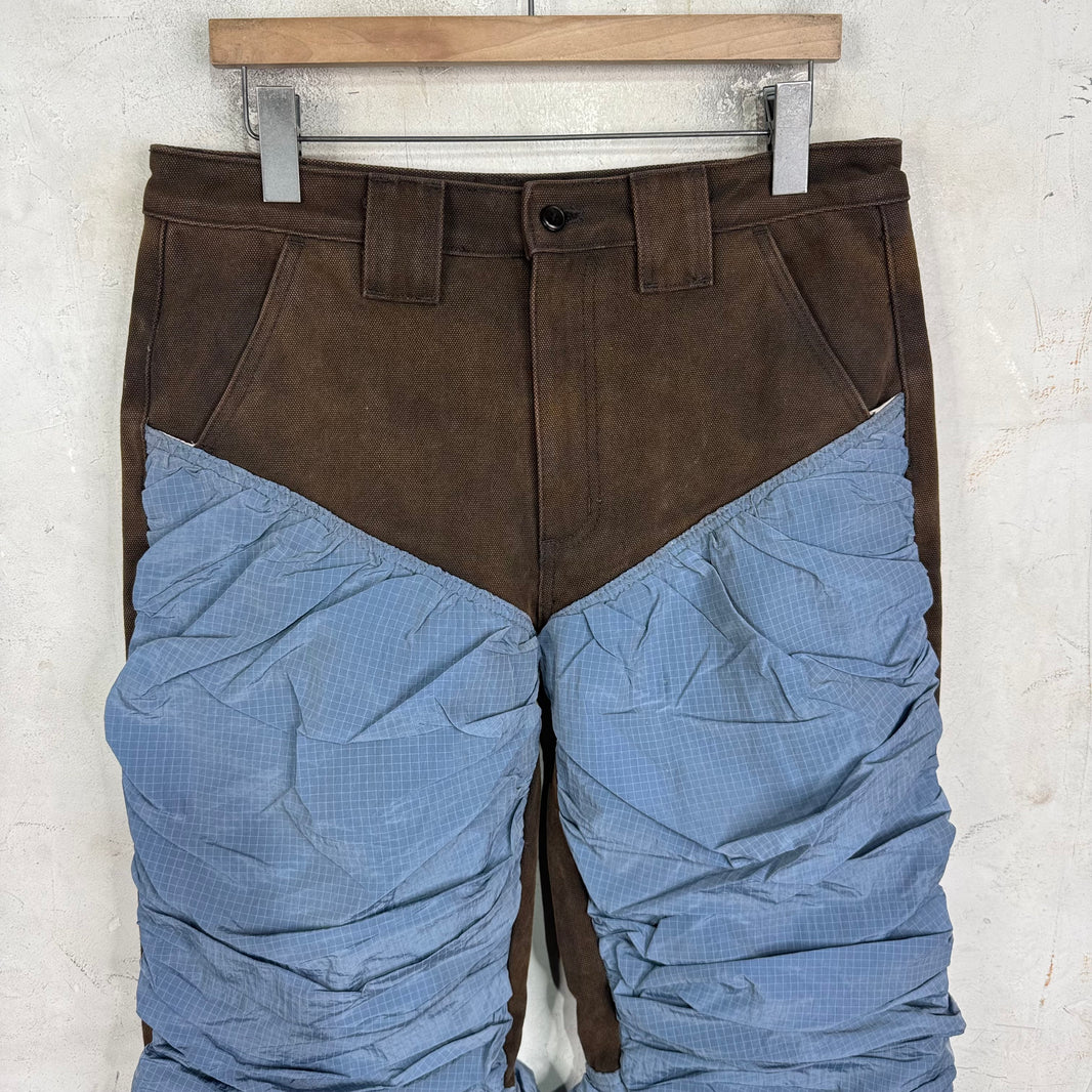 Aris Tatalovich Nylon Canvas Sample Scruffled Pants