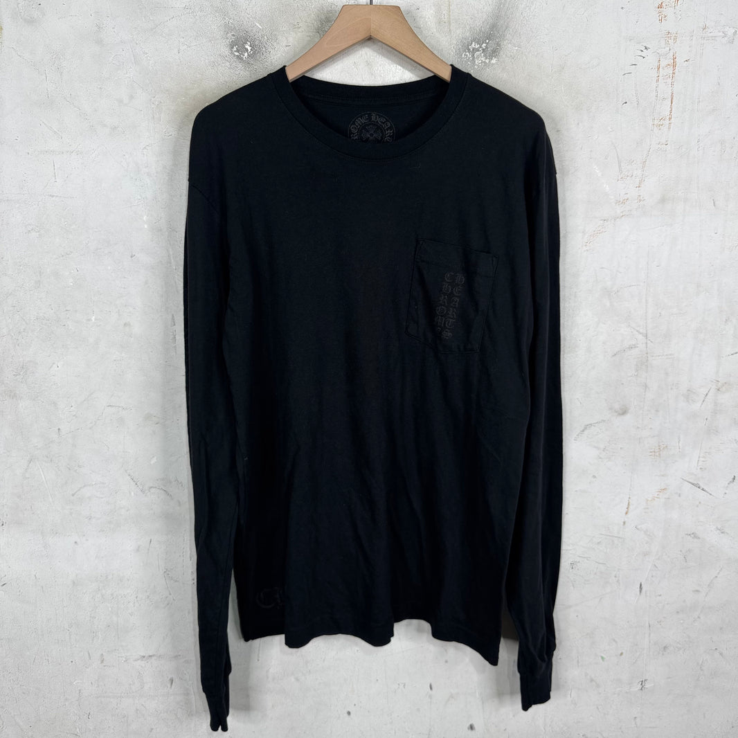 Chrome Hearts Vertical Logo Miami L/S T-Shirt
