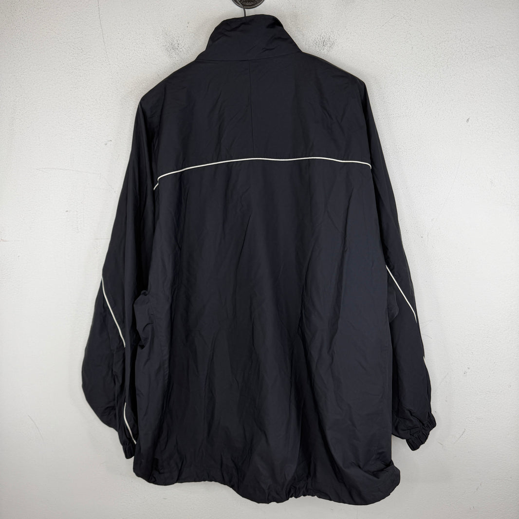 Balenciaga Black Interlock BB Logo Windbreaker Jacket