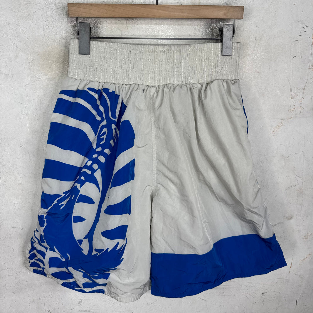 Bottega Veneta Palm Tree Nylon Boxing Shorts