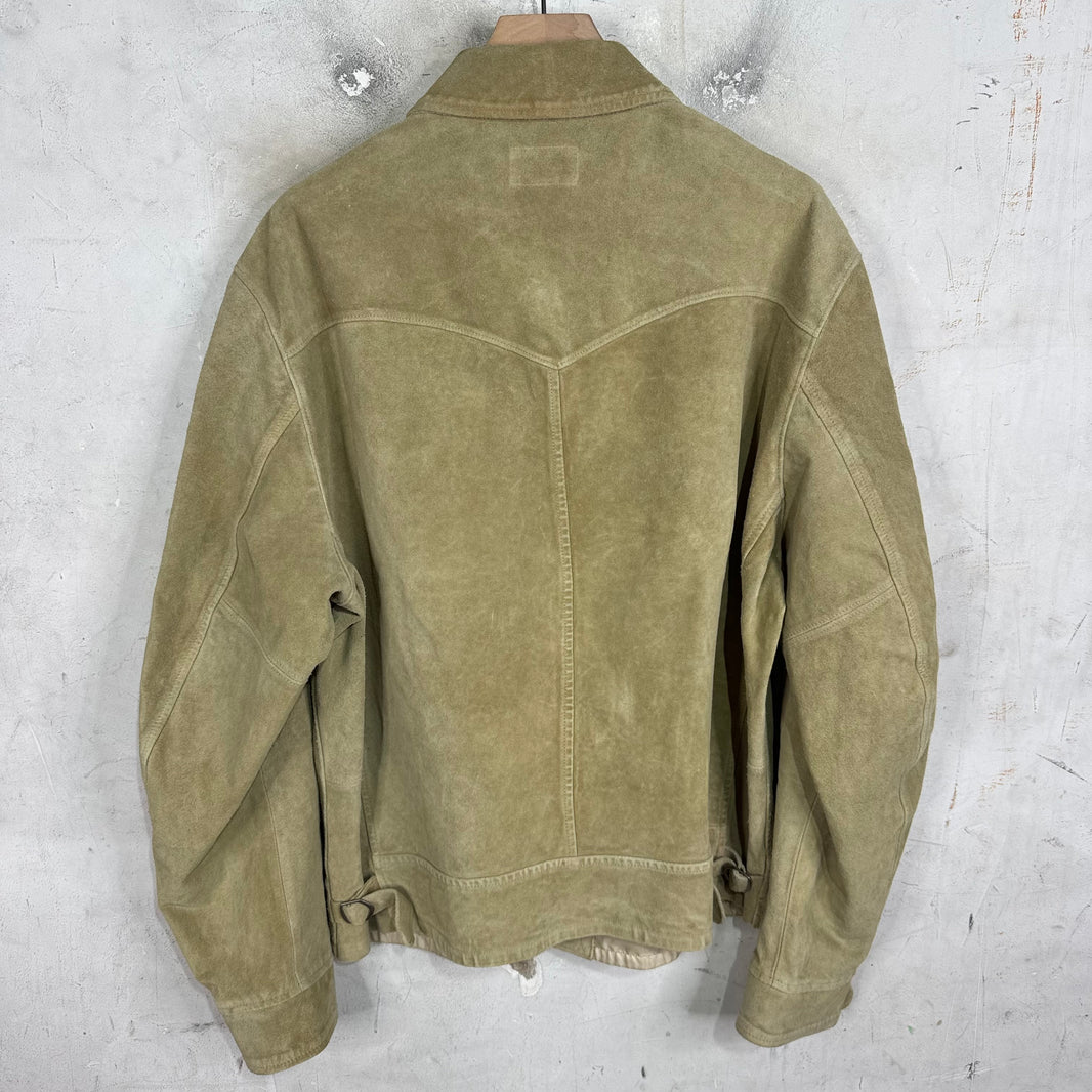 RRL Suede Conched Button Western Jacket