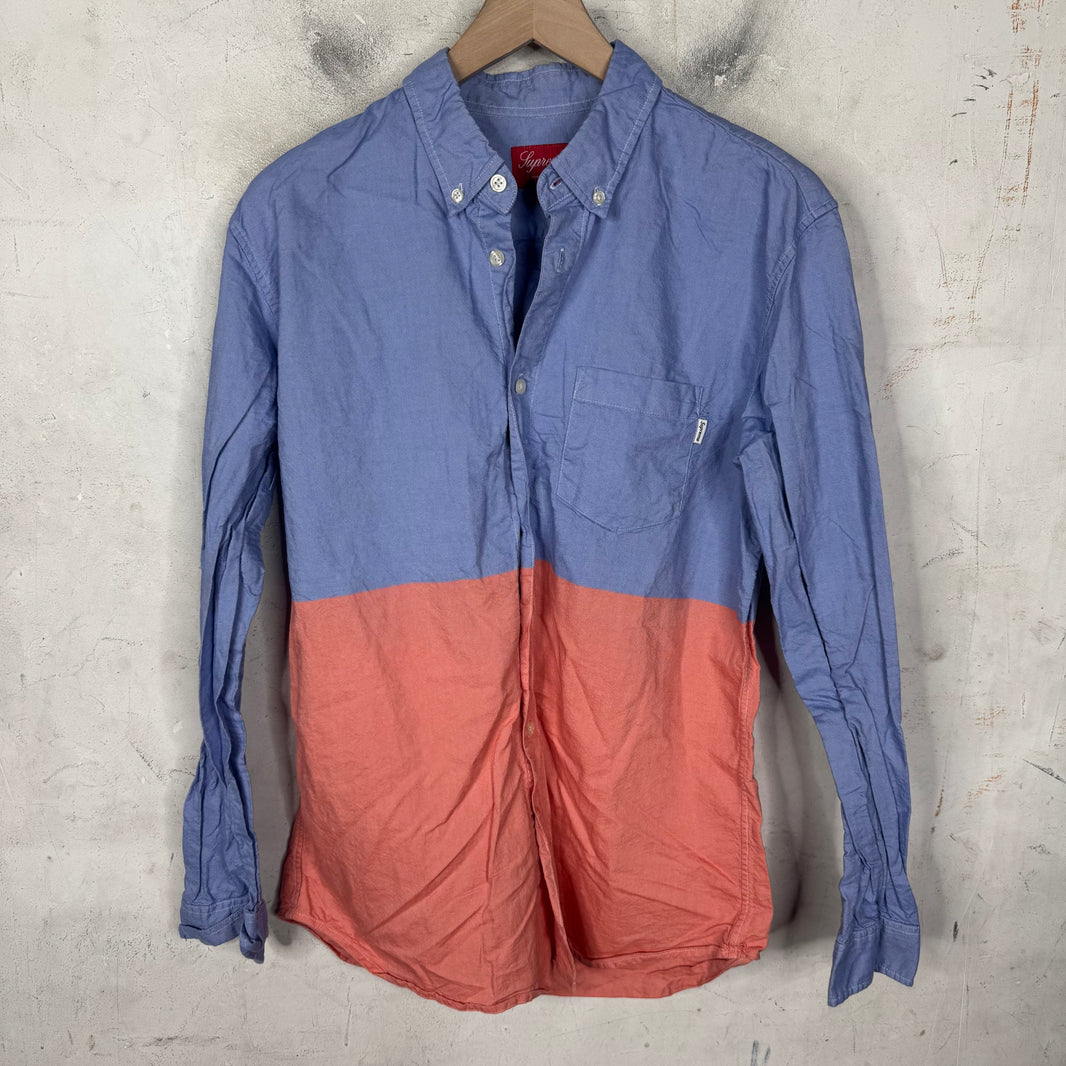 Supreme Split ‘13 Blue Button Up Shirt